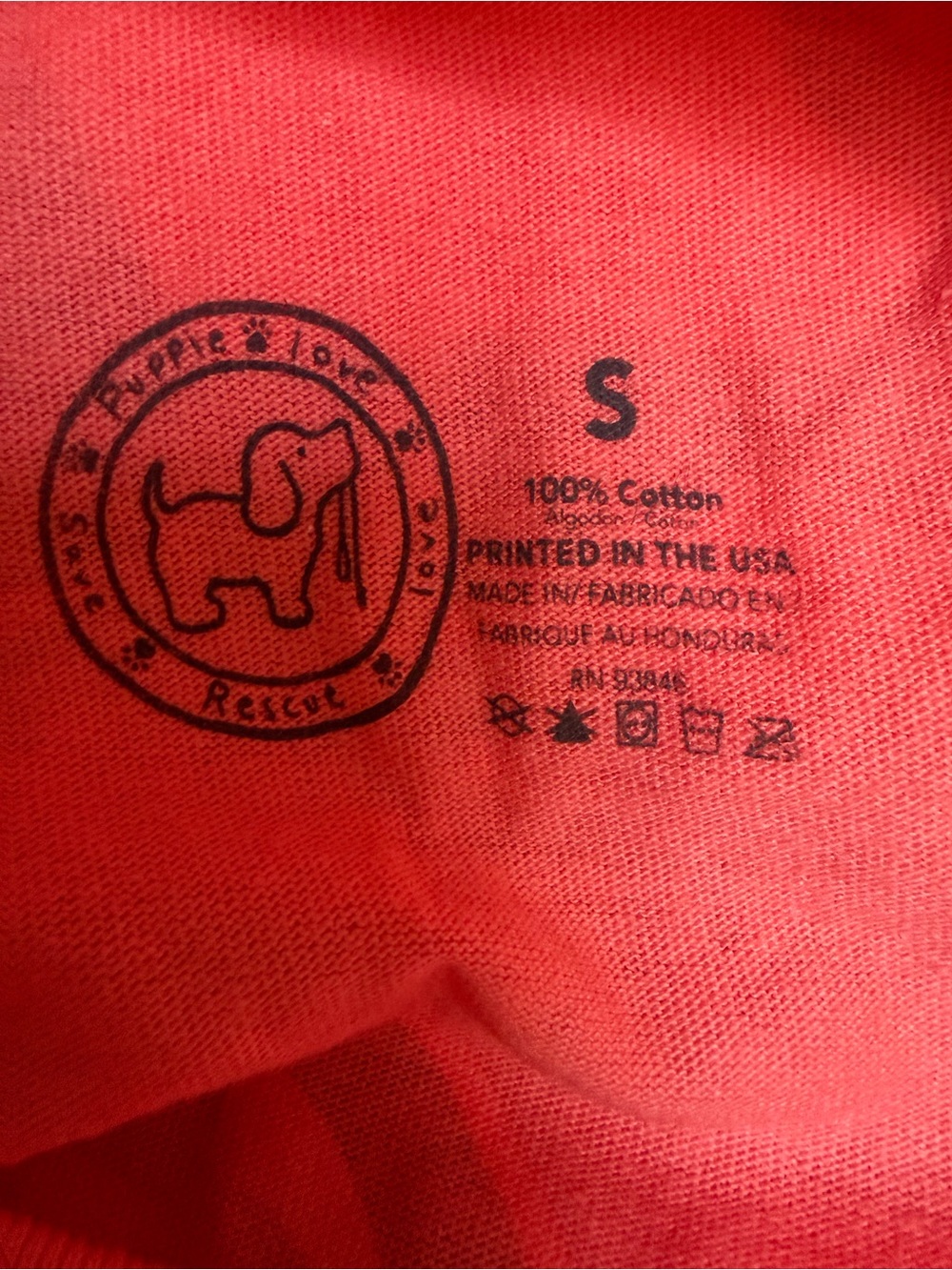 Puppie Love Maryland Graphic Tee - Coral Pink - Picture 5 of 5